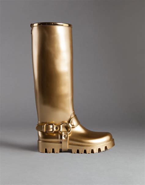 dolce gabbana yellow rain boots women high fashion|Dolce & Gabbana Rain Boots for Women .